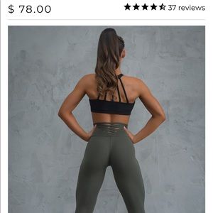 Bombshell • Army green sexy back leggings